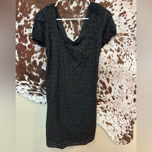 NWT Vylette- Eyelet puff sleeve mini dress large